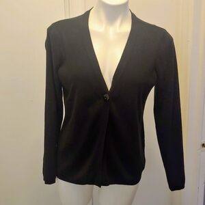 Charter club black button cardigan sweater